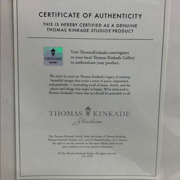 Thomas Kinkade “The Cottage” - Picture 4 of 8